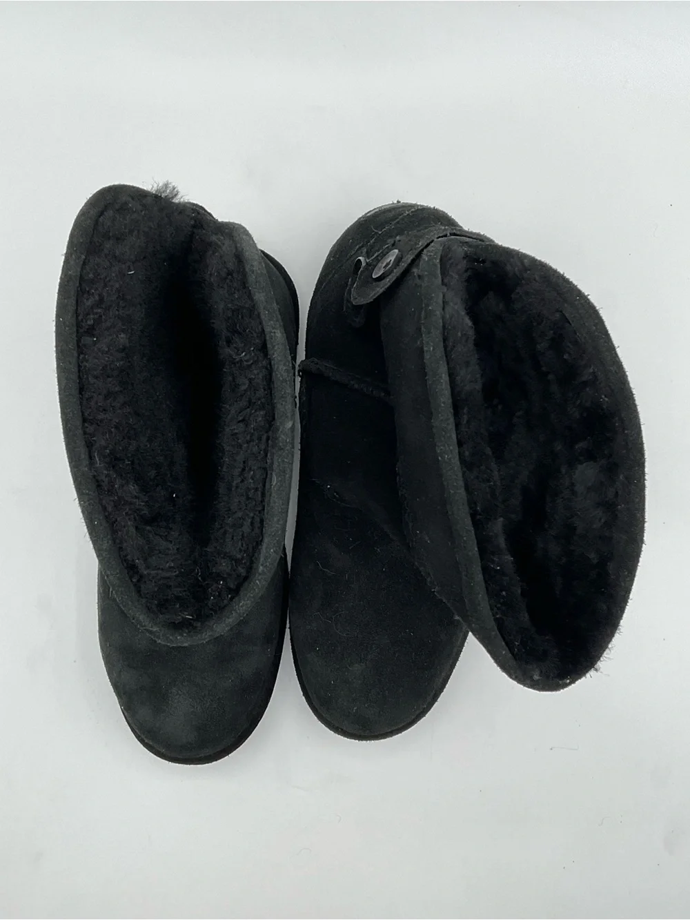 EMU Australia Women’s Black Suede Fleece Lined Mid Calf Winter Boots Size 7